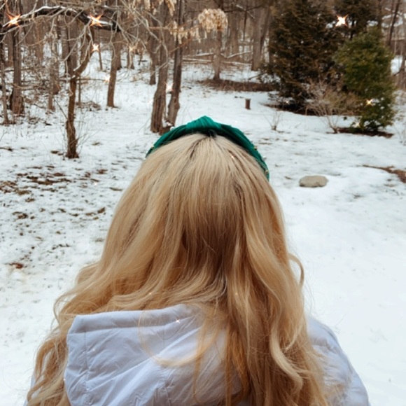 HANDMADE Green Embellished Twist Knot Headband - Picture 4 of 11